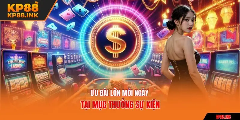 Ưu đãi lớn mỗi ngày tại mục thưởng sự kiện